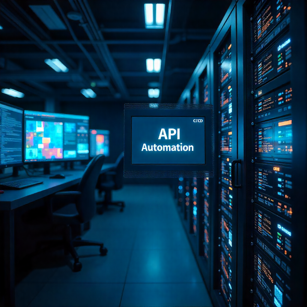 API test automation integrated with CI/CD pipeline steps